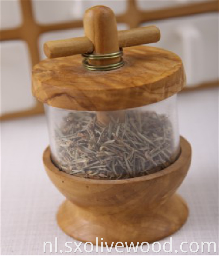 Olive Wood Chinese Grinder